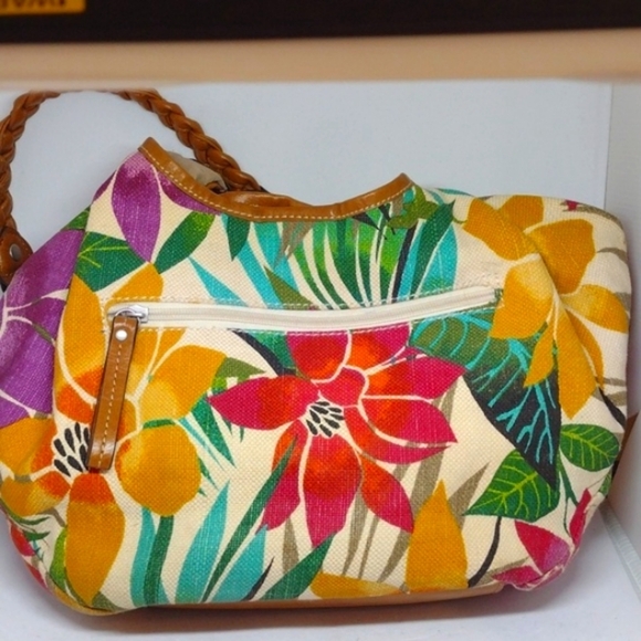 Relic Womens Hobo Handbag Purse Multicolor Floral Inner Pockets Double H… - Picture 1 of 11